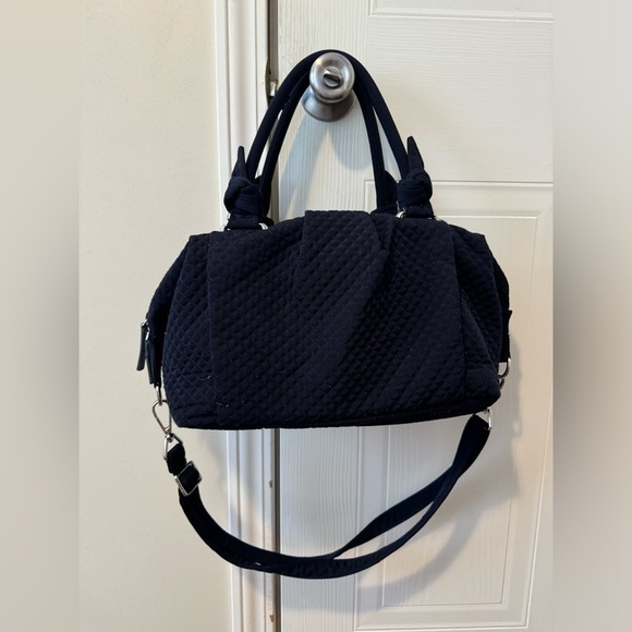 GREAT CONDITION ⭐️ NAVY VERA BRADLEY HADLEY SATCHEL CROSSBODY BAG - Picture 1 of 5